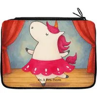 Mr. & Mrs. Panda Bleistiftetui Einhorn Ballerina Design - Weiß - Geschenk, Einhörner, Etui, Geburtstag, Stiftemappe, Unicorn, Schlampermäppchen, Wohnung, Federtasche