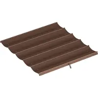 Dopwii Ersatzdach für 3 x 3 m Pergola, einziehbar, mit Regenabflusslöchern, wetterfest, Polyester, Kaffee