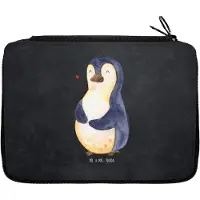 Mr. & Mrs. Panda Mäppchen Pinguin Diät - Kreidetafel - Geschenk, Etui, Federtasche, Motivation, Abnehmen, Gewicht, Schlampermäppchen, für Stifte, Pinguine, Bleistiftetui