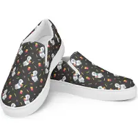 Mr. & Mrs. Panda Damenschuhe Panda Pommes Größe 44 1/2 - Grau - Geschenk, Espadrilles, Muster, Slipper Damen, Loafer, Halbschuhe, Mokassins