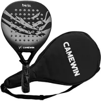 Novzep Carbon Strandtennisschläger für Beachvolleyball und Tennis, robust und leicht, graues Design, ideal für Strandspiele und Freizeitaktivitäten