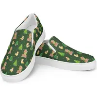 Mr. & Mrs. Panda Slipper Für Damen Waldtiere Aloha Größe 42 - Grün - Geschenk, Espadrilles, Lustige Sprüche, Musik, Loafer, Hase, Mokassins, Halbschuhe, Bär, Slip-ons