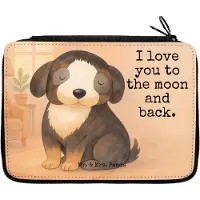 Mr. & Mrs. Panda Etui Hund Entspannen Design - Weiß - Geschenk, Federmäppchen, Federtasche, Sprüche, Stifteetui, Bleistiftetui, Entspannt, Schlampermäppchen, Liebe, Süß