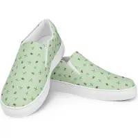 Mr. & Mrs. Panda Mokassins Hummeln Kleeblatt Größe 36 1/2 - Grün - Geschenk, glücklich sein, Hummel, Biene, Slipper Damen, Spruch Positiv, Damenschuhe, Slip-on Schuhe