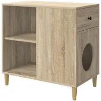 vidaXL Katzenhaus Sonoma 72 x 42,5 x 70 cm Holzwerkstoff