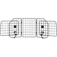 Welikera Autogitter für Hunde, verstellbar 93-150cm, klappbar, einfache Montage, Stahl, Schwarz