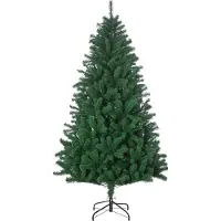 Welikera Weihnachtsbaum 1,8 m Christbaum Kunsttanne 1000 Zweige Metallfuß PVC Grün Ø120 x 180H cm