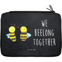 Mr. & Mrs. Panda Bleistiftetui Biene Verliebt - Kreidetafel - Geschenk, Etui, Federpenal, Mäppchen, Federtasche, Schlamper