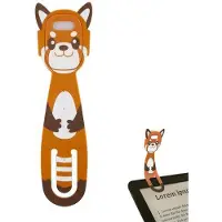 Welikera Wiederaufladbare LED Buchlampe Kinder – Clip-On Leselampe mit dimmbarer Helligkeit, flexibel, Augenschutz, Reise & Geschenk, Orange