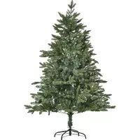 Dopwii künstlicher Weihnachtsbaum 1,5 m Christbaum Tannenbaum PVC PE Metall Grün Ø105 x 150 cm