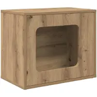 Syfax Katzenhaus Kunsthandwerk Eiche 51 x 30 x 42,5 cm Holzwerkstoff