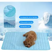 Dopwii Hundematte Kühlmatte,Rutschfest Haustier Kühlmatte für Hunde,Kühlmatte für Katzen,Haustier Kühlbett für den Innen- und Außenbereich 40 x 50