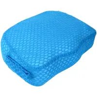 Dopwii Whirlpool-Sitzerhöhung mit 3D-Luftnetz (40×30,5×12,7 cm) – Tauchfähiges Spa-Kissen mit rutschfestem Boden für innen und außen