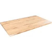 Casa Massiva Tischplatte Joan | 120 x 70 cm eckig | Holz | Farbe: Eiche | Gerade Kante | Holzplatte für Küche & Café
