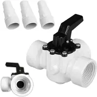 Dopwii 3-Wege-Schwimmbad-Umstellventil-Schlauchadapter, Mit 3 Anschlüssen, 1,5'' 3-Port-Ventil 4715 3-Wege 1,5'' Umleitungsventil 4715 Ersatz