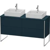 Duravit XSquare Konsolenwaschtischunterbau freistehend, für zwei Becken, 4 Auszüge, 1400x778x548mm, XS4926B9898