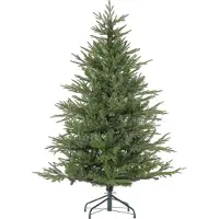 Zimtky Weihnachtsbaum 150 cm – realistisches Aussehen – Schnellaufbau – inkl. Ständer – feuersicherer Kunststoff
