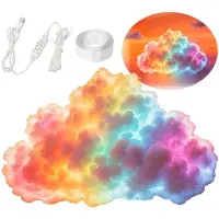 Slyrun LED Wolkenlampe DIY Set – RGB Multicolor, USB Anschluss, kreative Deko für Kinderzimmer, Party & Wohnzimmer