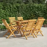 vidaXL BEI CLORIS Gartenstühle 6 Stk. Klappbar 56x63x90 cm Massivholz Teak 2024 Neu8515527