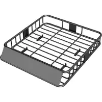 MEIYOU DachgepäckträgerfürAutos,Autodach-Korb,90,7kgTragkraft,DachträgermitWindabweiser,Stahlrohre,Schwarz
