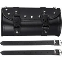 Welikera Wasserdichte Kunstleder Motorrad Satteltasche 21x10x10cm mit 2 Riemen