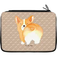 Mr. & Mrs. Panda Federmäppchen Corgi Po - Hundeglück - Geschenk, Hund, Schlampermäppchen, Mäppchen, Niedlich, Etui, reiseetui, Spruch, für Stifte, Sprüche