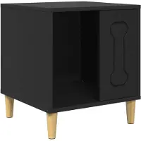 vidaXL Hundehütte Schwarz 44 x 42 x 49 cm Holzwerkstoff