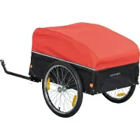 SPORTNOW Fahrradanhänger 170 Liter Fahrrad Lastenanhänger mit Kupplung