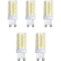 Novzep 5er Set dekorative G9 Lampe – dimmbar, 3 Lichtfarben, für Bad und Wohnräume