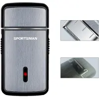 Novzep 2 in 1 Elektrorasierer Mini Rasierer,Mini Shave,Koteletten rasieren,Tragbarer,1 Stunde Dauerbetrieb,USB,10.5*5.5cm,Silber