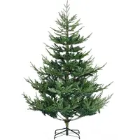 Slyrun Künstlicher Weihnachtsbaum 180 cm Kiefer mit 795 Spitzen, klappbarer Stahlrahmen für einfache Montage und Lagerung