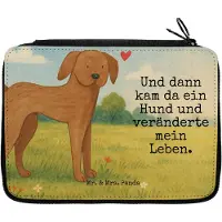 Mr. & Mrs. Panda Schlampermäppchen Hund Dogge Design - Weiß - Geschenk, Federtasche, Süß, Bleistiftetui, Mäppchen, Herz, Sprüche, Federmäppchen, Hunde, Stifteetui