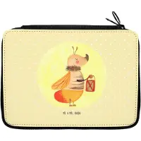Mr. & Mrs. Panda Mäppchen Glühwürmchen - Gelb Pastell - Geschenk, Federtasche, Federmäppchen, Liebe, Federmappe, Liebesspruch, Lieblingsmensch, Leuchten, Verlobung, Etui