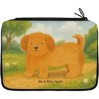 Mr. & Mrs. Panda Federmäppchen Hund Flauschig Design - Weiß - Geschenk, Süß, Federtasche, Schlampermäppchen, Hundemama, Etui, Hundespruch, Bleistiftetui, Hunde, Sprüche