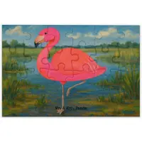 Mr. & Mrs. Panda Puzzle Flamingo Classic Design 24 Teile - Weiß - Geschenk, 1000, 500, 2000, Prächtig, Ich, Rosa, Stolz, Geduldspiel, Geschwister, Spruch, Legespiel