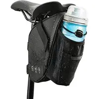 Zimtky Satteltasche Fahrrad Satteltaschen Wasserdicht, Fahrradtasche Hecktasche reißfeste, MTB Rennrad Tasche für Mountainbike Rennrad mit Wasserflaschentasche (1.5L)