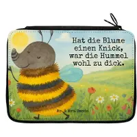 Mr. & Mrs. Panda Federmäppchen Hummel flauschig Design - Weiß - Geschenk, Lustige Sprüche, Biene, Bleistiftetui, Federtasche, Federmappe, Stifteetui, Blume, Natur, Etui