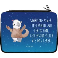 Mr. & Mrs. Panda Stifte Etui Skorpion Astrologie - Sternenhimmel Blau - Geschenk, Tierkreiszeichen, Stifteetui, Sternzeichen, Schlampermäppchen, Bleistiftetui