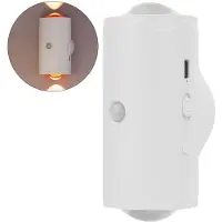 Dopwii LED Nachtlicht 2er-Set, Intelligente Wandleuchte mit Motion Sensor, 7 Farben, Dimmbar & Wiederaufladbar, Ideal fürs Schlafzimmer