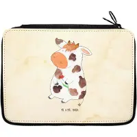 Mr. & Mrs. Panda Bleistiftetui Kuh - Vintage - Geschenk, Malmappe, Spruch, Hof, Etui, Bauernhof, Milch, Kühe, Federtasche, für Stifte, Federmappe