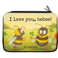 Mr. & Mrs. Panda Bleistiftetui Bienen Paar Design - Weiß - Geschenk, Valentinstag, Freund, für Frauen, Schildkröten, Hochzeitstag, Freundin, Etui, Federtasche, Federmappe