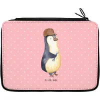 Mr. & Mrs. Panda Mäppchen Wenn Papa es nicht reparieren kann, sind wir am Arsch - Rot Pastell - Geschenk, Vatertag, Dad Bester Vater, Schreibmappe, Bleistiftetui, Pinguin