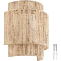 TecTake Wandleuchte Lignea Lux Boho-Stil 23 x 12 x 25,5 cm