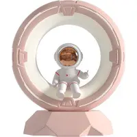 Slyrun Nachtlicht Kinder Astronaut Weltraum Lampe | Wiederaufladbar & dimmbar | 9-Stufen kalt/warm | Touch-Sensor