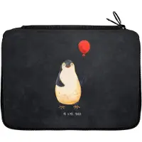 Mr. & Mrs. Panda Federtasche Pinguin Luftballon - Kreidetafel - Geschenk, Etui, Geschenkidee, Liebe, Stiftemappe, Federmäppchen, Neustart, Jahrmarkt, Bleistiftetui