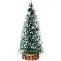 BundiGlassware 10 Stück 10cm Künstlicher Weihnachtsbaum,Mini Weihnachtsbaum Tischdekoration,Tannenbäumchen Deko Weihnachtsschmuck Weihnachtsdeko Christmas Ornaments für Weihnachten Party DIY Basteln,Grün