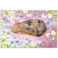 Mr. & Mrs. Panda Puzzle Einhorn Meerschweinchen 24 Teile - Rot Pastell - Geschenk, 300, Unicorn, Legespiel, 500, Meerhörnchen, Einhörner, Meerschwein, 1500, 1000