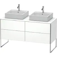 Duravit Waschtischunterschrank XSquare 140x54,8x77,8cm, 4 Ausz., steh., we matt