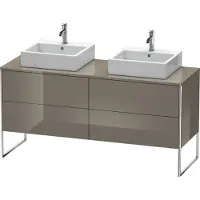 Duravit XSquare Konsolenwaschtischunterbau freistehend, für zwei Becken, 4 Auszüge, 1600x778x548mm, XS4927B8989