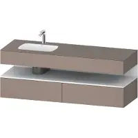 Duravit Einbauwaschtisch-Möbel-Set Qatego 160x50x60cm, Kon-WTU, B, B l, w m/bas ma